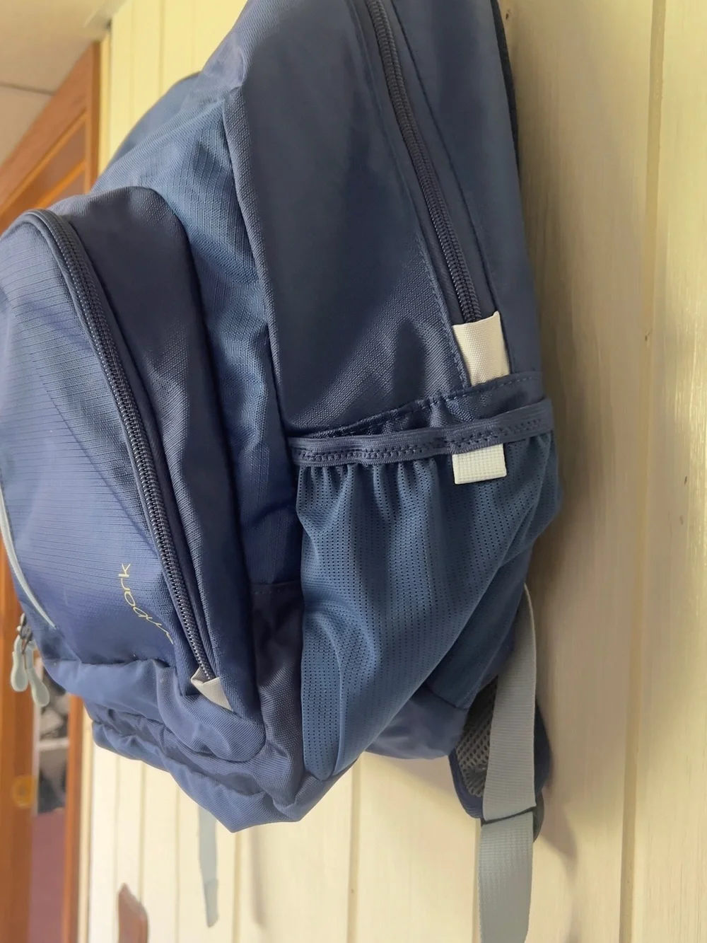 chork Navy Backpack with Light Blue Accents